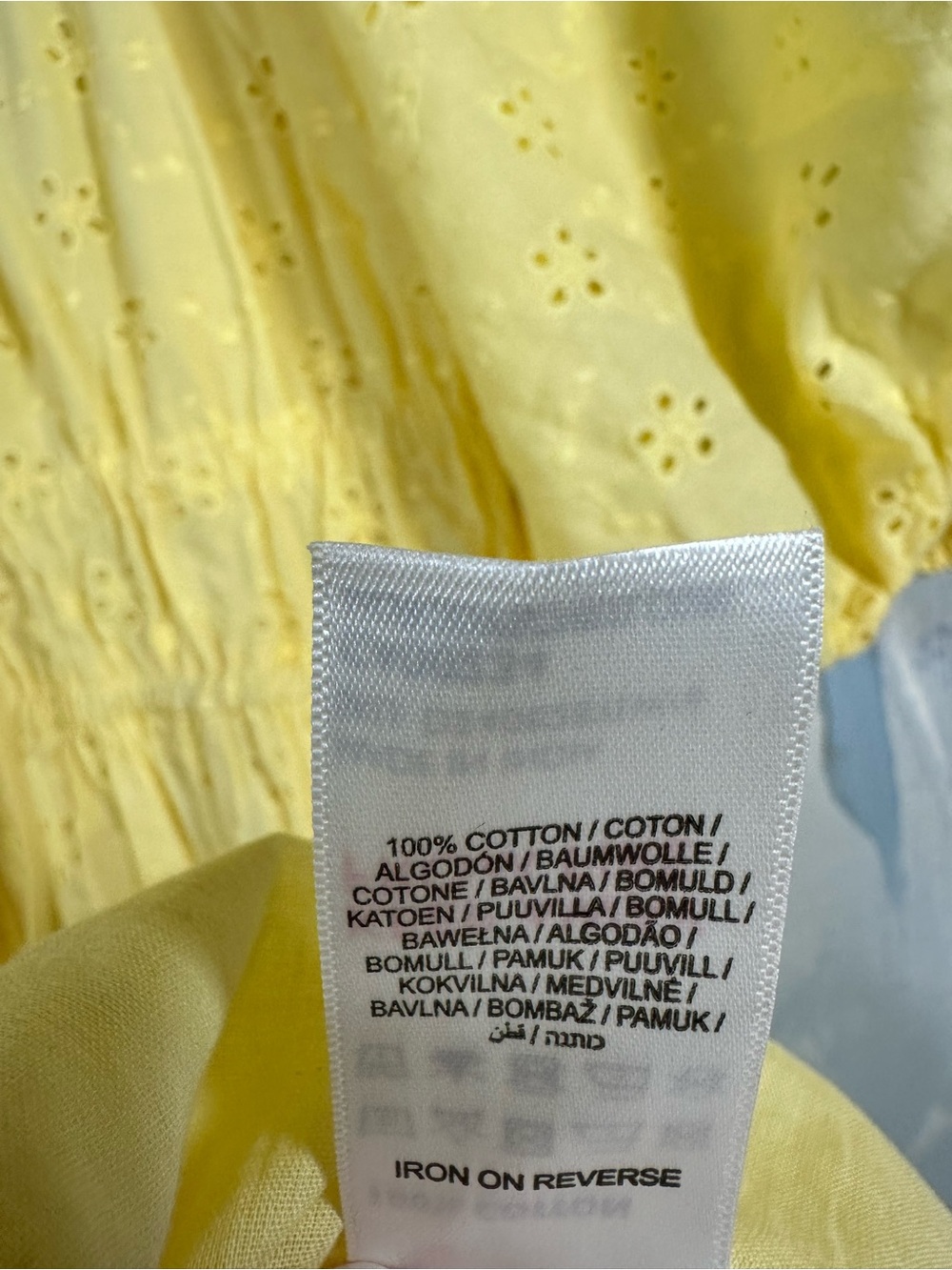 Nobody’s Child Pale Yellow Eyelet broderie anglaise Midi Dress US 2 XS Cotton - Picture 5 of 10
